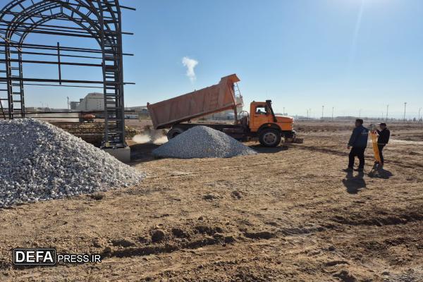 یادمان شهید گمنام در آلومینای جاجرم در حال تکمیل است