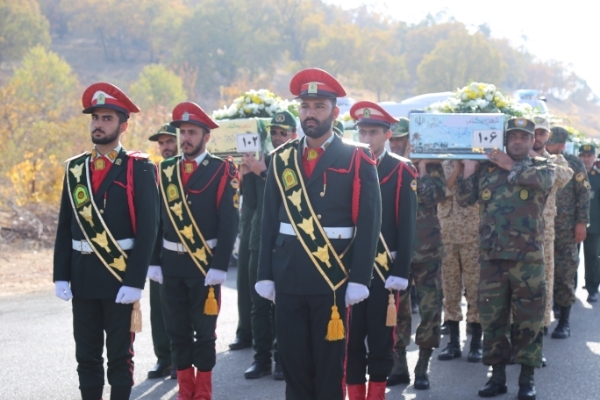 تصاویر/ استقبال باشکوه از پیکر مطهر شهدای گمنام در یاسوج