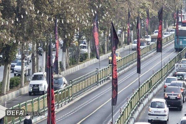 تهران برای ایام شهادت حضرت فاطمه (س) سیاه پوش شد تهران برای ایام شهادت حضرت فاطمه (س) سیاه پوش شد