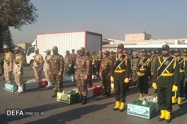 استقبال از پیکر مطهر شهدای گمنام دفاع مقدس در مشهدالرضا+ فیلم