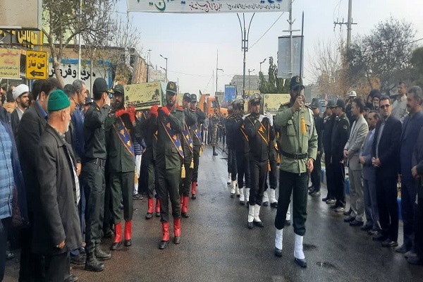 فیلم/ مراسم تشییع پیکر مطهر شهدای گمنام در شهرستان فاروج