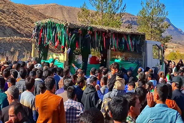 تصاویر/ استقبال پرشور از شهدای گمنام در مارگون