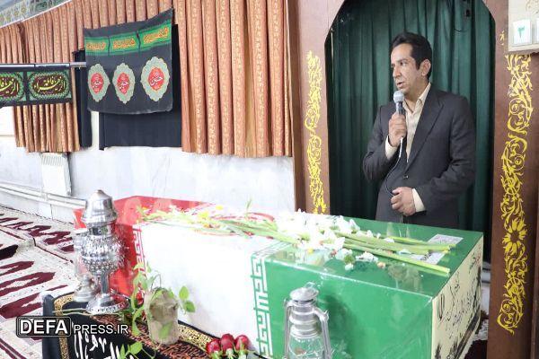 آیین تشییع شهید گمنام در اداره‌کل آموزش و پرورش استان کرمان برگزار شد+تصاویر