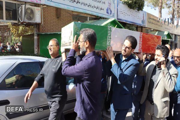 آیین تشییع شهید گمنام در اداره‌کل آموزش و پرورش استان کرمان برگزار شد+تصاویر