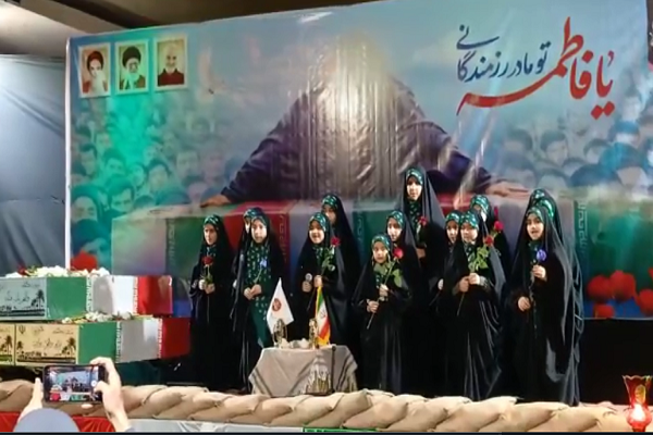 فیلم/ آیین وداع با پیکرهای مطهر ۳ شهید گمنام در رامسر