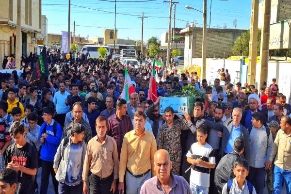 شهرستان بهمئی معطر به عطر شهدای گمنام شد+ تصاویر