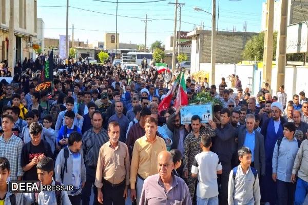 شهرستان بهمئی معطر به عطر شهدای گمنام شد