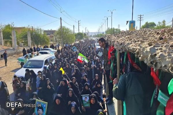 شهرستان بهمئی معطر به عطر شهدای گمنام شد