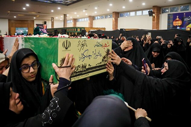 تصاویر/ وداع با شهید گمنام در روضة الزهرا (س)