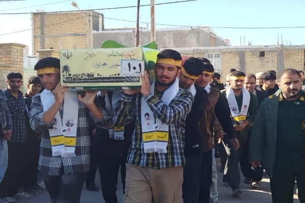 تصاویر/ میزبانی دانش آموزان دهدشتی از پیکر مطهر شهدای گمنام