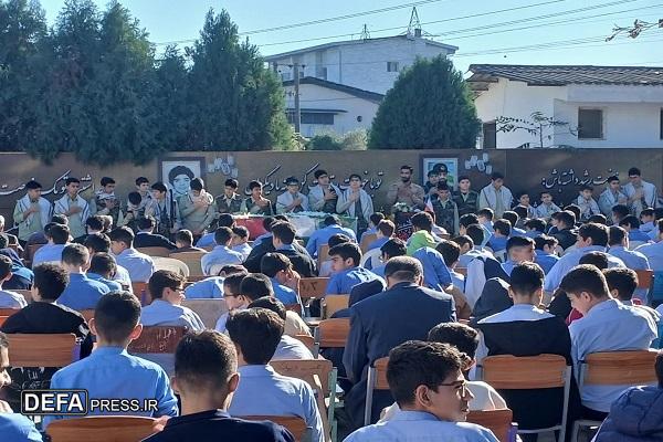 حضور پرشور دانش‌آموزان دهه هشتادی و نودی در مراسم وداع با شهید گمنام نوشهر + تصاویر