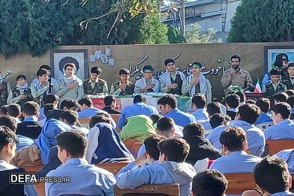 حضور پرشور دانش‌آموزان دهه هشتادی و نودی در مراسم وداع با شهید گمنام نوشهر + تصاویر