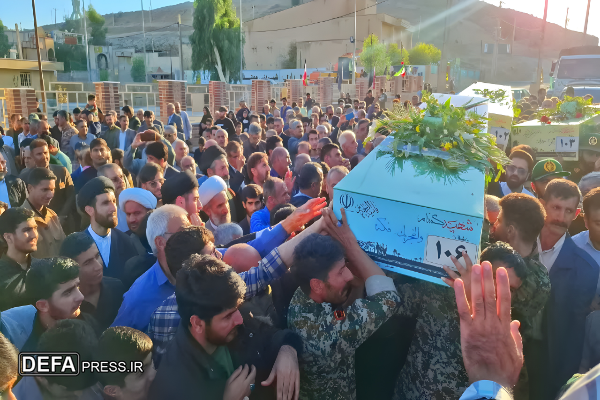 میزبانی مردم دهدشت از پیکر مطهر شهدای گمنام