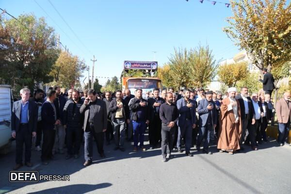 استقبال باشکوه مردم دانسفهان از «کاروان بهشت» و شهید «صفی صمغ‌آبادی»