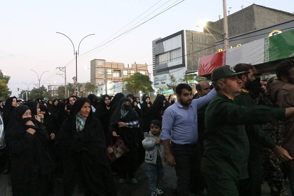 تشییع پیکر شهید گمنام در شهرستان مه‌ولات