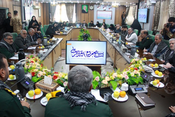 تصاویر/نشست خبری فرمانده سپاه الغدیر با موضوع هفته بسیج