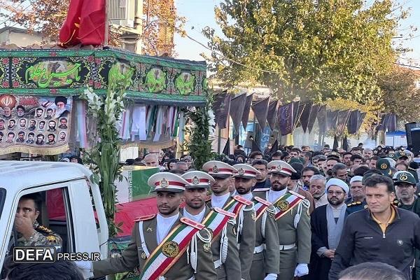 آئین استقبال از شهدای گمنام در شهرستان بروجرد + عکس