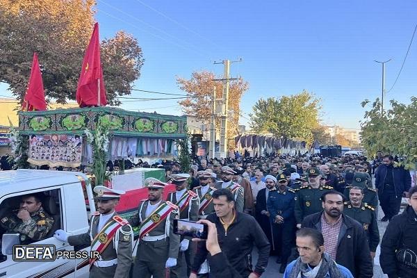 آئین استقبال از شهدای گمنام در شهرستان بروجرد + عکس