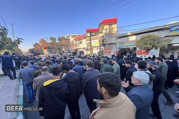 آئین استقبال از شهدای گمنام در شهرستان بروجرد + عکس