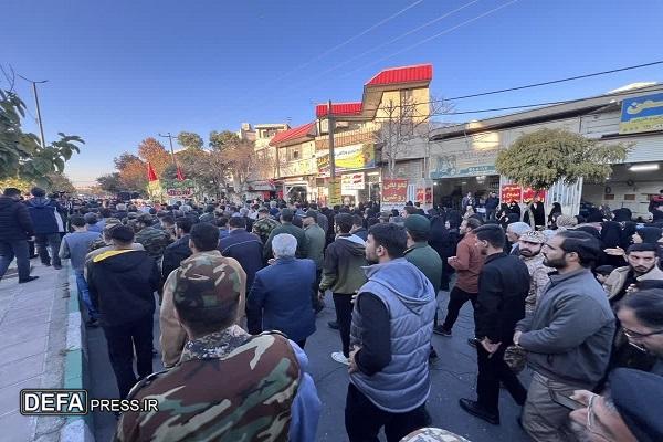 آئین استقبال از شهدای گمنام در شهرستان بروجرد + عکس