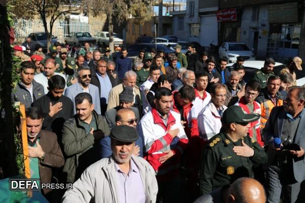حضور پرشور مردم آوج در استقبال از شهدای گمنام و شهید صمغ‌آبادی