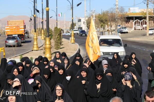 حضور پرشور مردم آوج در استقبال از شهدای گمنام و شهید صمغ‌آبادی