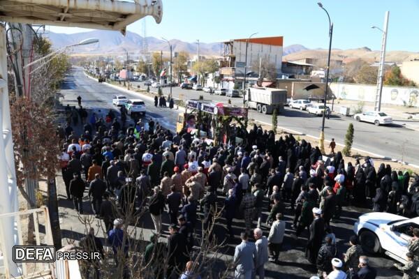 حضور پرشور مردم آوج در استقبال از شهدای گمنام و شهید صمغ‌آبادی
