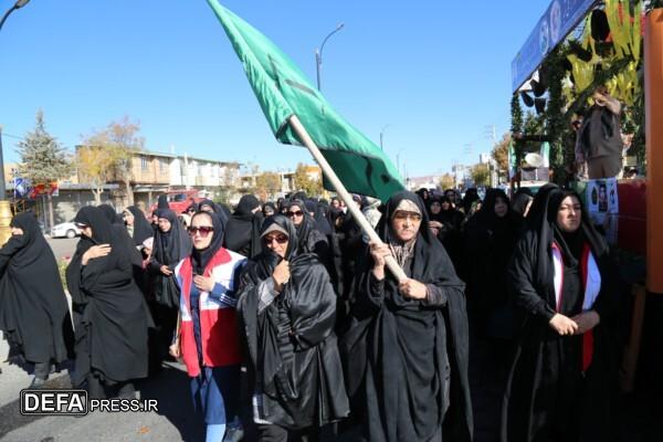 حضور پرشور مردم آوج در استقبال از شهدای گمنام و شهید صمغ‌آبادی