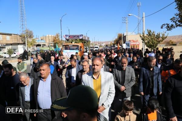 حضور پرشور مردم آوج در استقبال از شهدای گمنام و شهید صمغ‌آبادی