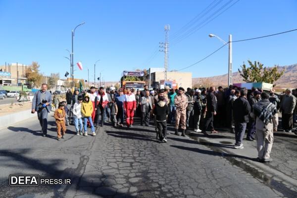 حضور پرشور مردم آوج در استقبال از شهدای گمنام و شهید صمغ‌آبادی