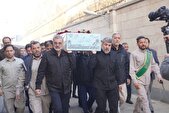 تصاویر/ مراسم استقبال از پیکر مطهر شهید گمنام در بازرسی کل استان مرکزی