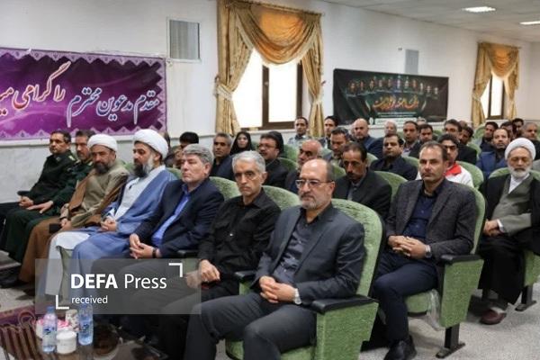 تجدید پیمان با آرمان‌های شهدا با حضور استاندار و رئیس سازمان در یادواره شهدای جهادگر سرایان