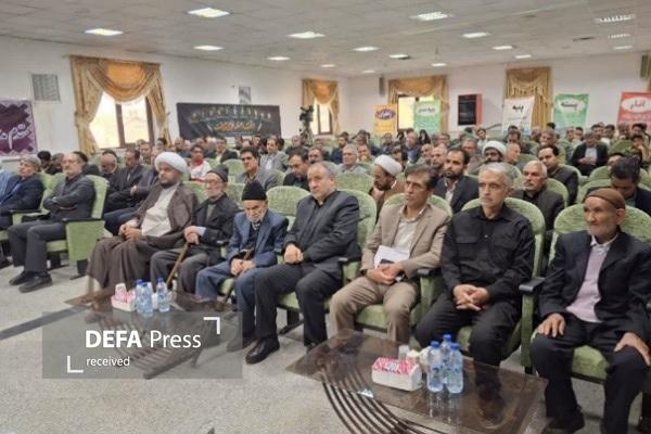 تجدید پیمان با آرمان‌های شهدا با حضور استاندار و رئیس سازمان در یادواره شهدای جهادگر سرایان