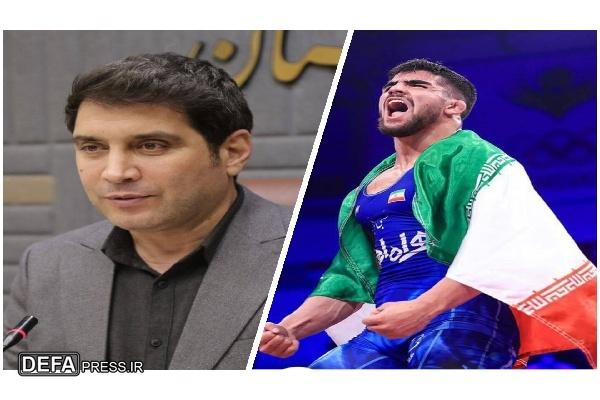 استاندار کردستان قهرمانی جوان کردستانی در مسابقات کشتی آزاد جهان را تبریک گفت