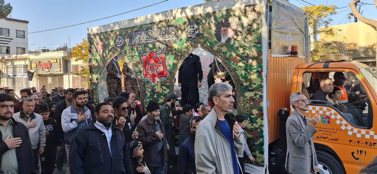 فیلم/ استقبال باشکوه مردم شهیدپرور شهرستان گرمه از شهدای گمنام