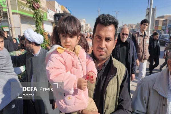 استقبال باشکوه مردم اقبالیه از کاروان هشت شهید گمنام دفاع مقدس