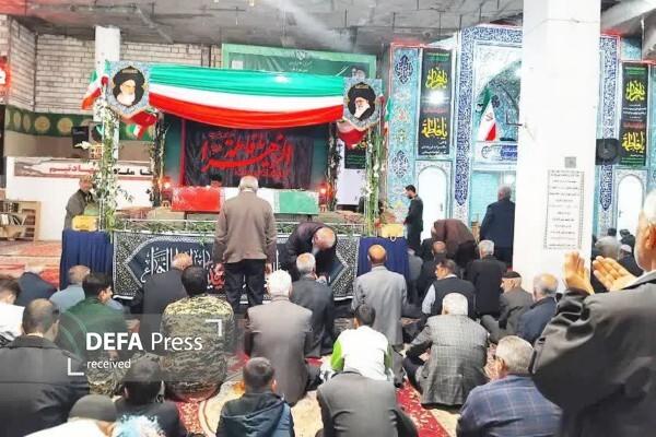 برگزاری نماز جمعه شهر اقبالیه با حضور پیکر مطهر یک شهید گمنام دفاع مقدس برگزاری نماز جمعه شهر اقبالیه با حضور پیکر مطهر یک شهید گمنام دفاع مقدس