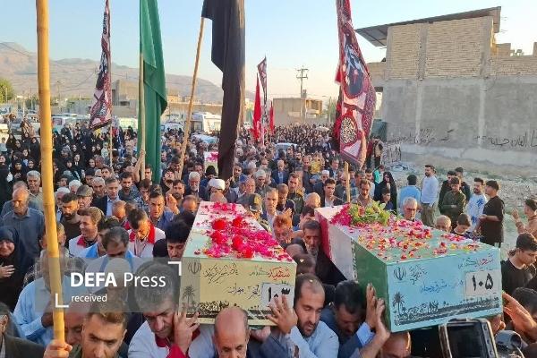 چرام معطر به شمیم شهدای گمنام شد+ تصاویر