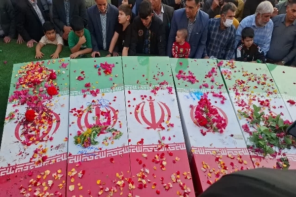 تصاویر/ استقبال مردم چرام از پیکر مطهر شهدای گمنام