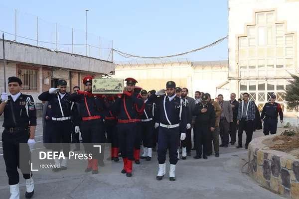 استقبال از شهید گمنام عملیات خیبر در زندان قوچان+ تصاویر