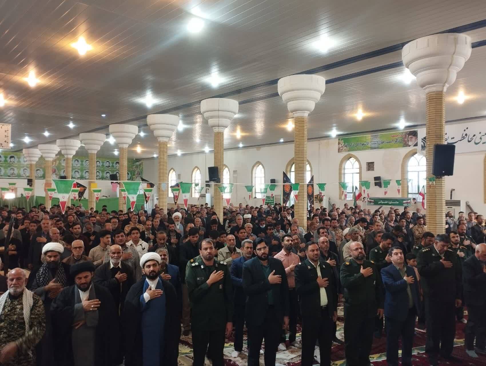 فیلم/ مراسم عزاداری ایام فاطمیه نمازگزاران در خراسان‌شمالی