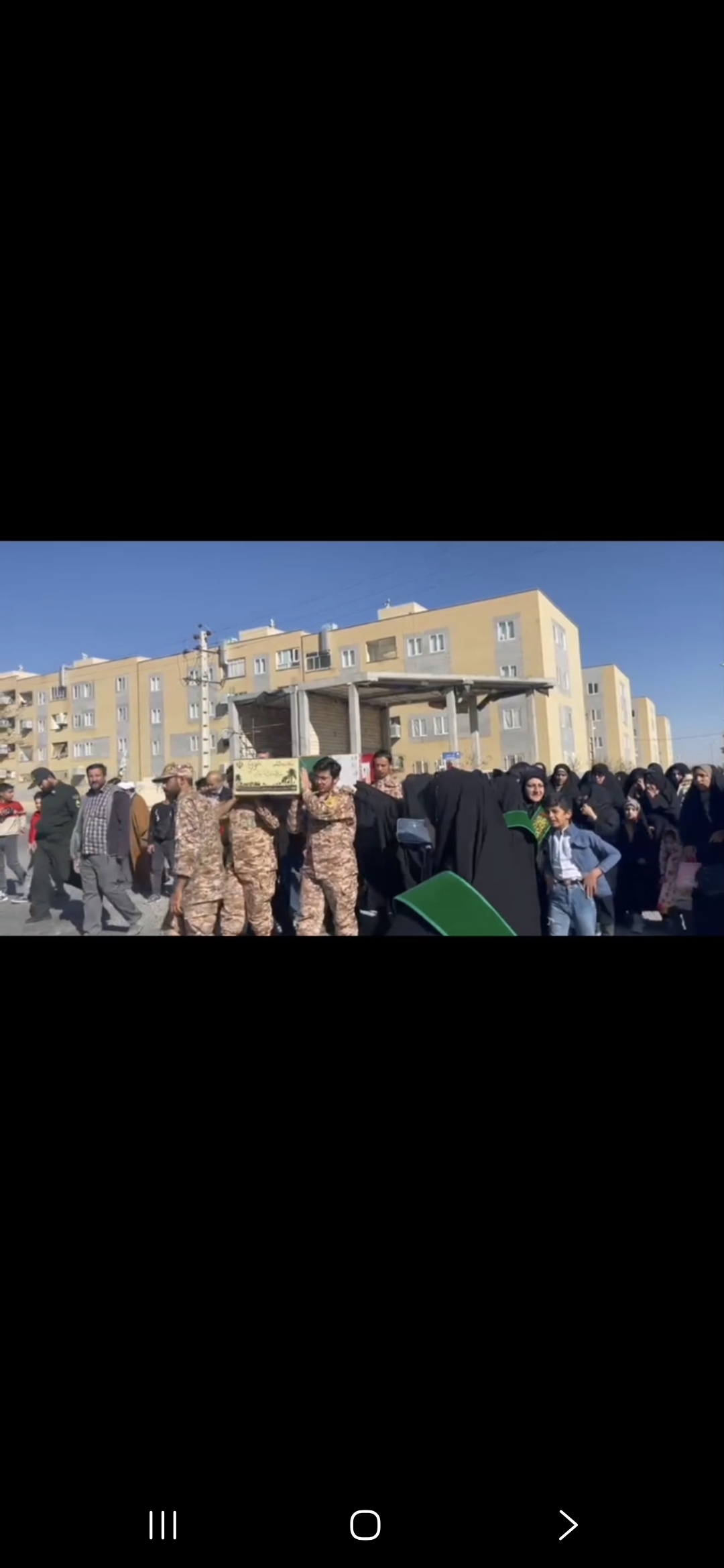 فیلم| آیین استقبال و تشییع شهید گمنام در شهرک فدک شاهرود