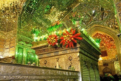 حرم شاهچراغ ، نورباران میلاد حضرت زینب کبری