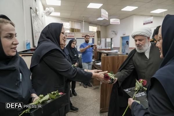 آیین تجلیل از پرستاران بیمارستان شهید مدنی کرج به مناسبت میلاد حضرت زینب (س) برگزار شد