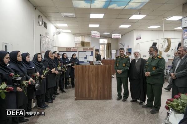 آیین تجلیل از پرستاران بیمارستان شهید مدنی کرج به مناسبت میلاد حضرت زینب (س) برگزار شد