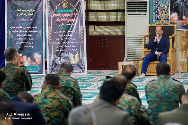 مراسم بزرگداشت والده سردار اشراق برگزار شد