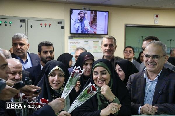 تجلیل از مقام پرستار با حضور معاون رئیس‌جمهور و وزیر راه در بیمارستان امام خمینی ساری+ تصاویر
