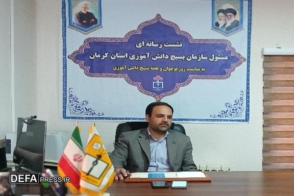 بیش از ۳۵۰ هزار دانشآموز کرمانی عضو بسیج دانشآموزی هستند / اجرای ۸۵ برنامه فرهنگی و علمی در مدارس استان بیش از ۳۵۰ هزار دانشآموز کرمانی عضو بسیج دانشآموزی هستند / اجرای ۸۵ برنامه فرهنگی و علمی در مدارس استان