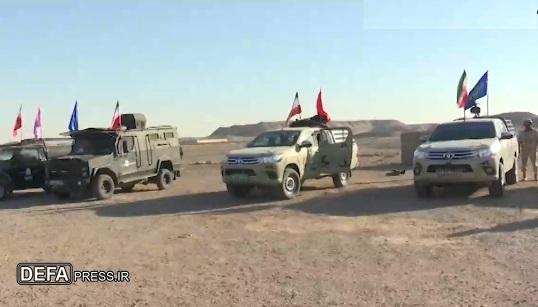 اجرای مانور پاکسازی کویر قم با حضور یگان‌های انتظامی