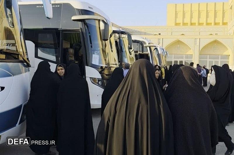 اعزام ۱۸۵ دانش‌آموز میبدی به مناطق عملیاتی جنوب کشور